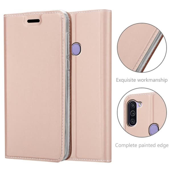 Samsung Galaxy A11 / M11 Suojakotelo Suojakuori Lompakkokotelo Matkapuhelinkotelo jossa magneettisuljenta, jalusta-toiminto ja korttitasku