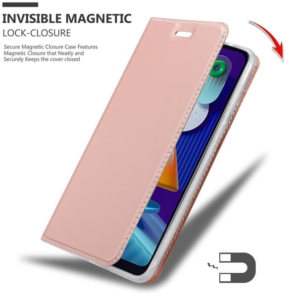 Deksel til Samsung Galaxy A11 / M11 Lommebokdeksel med magnetisk lukking, stativfunksjon og kortlomme