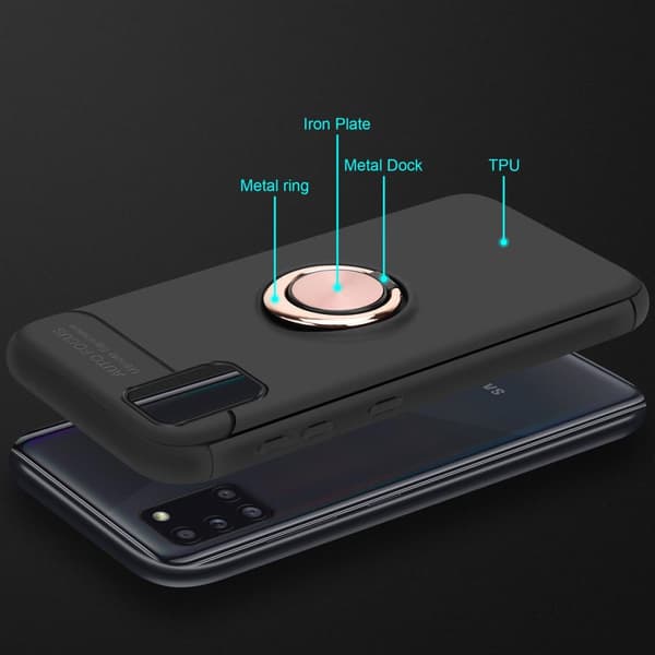 Deksel til Samsung Galaxy A31 Silikondeskel med fokusring laget av TPU-silikon