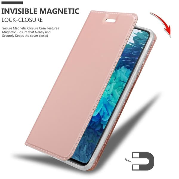 Deksel til Samsung Galaxy S20 FE Lommebokdeksel med magnetisk lukking, stativfunksjon og kortlomme