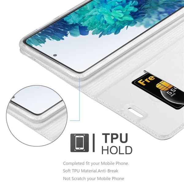 Deksel til Samsung Galaxy S20 FE Lommebokdeksel med magnetisk lukking, stativfunksjon og kortlomme
