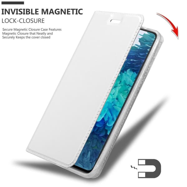 Deksel til Samsung Galaxy S20 FE Lommebokdeksel med magnetisk lukking, stativfunksjon og kortlomme