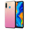 Miniatyrbilde 1 av 7: Deksel til Huawei P30 LITE Silikondeksel av TPU-silikon og bakside av herdet glass