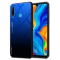 Pikkukuva 1 / 7: Huawei P30 LITE Suojakuori Suojakotelo Kaksivärinen joka on valmistettu TPU-silikonista ja jonka takaosa on valmistettu karkaistusta lasista