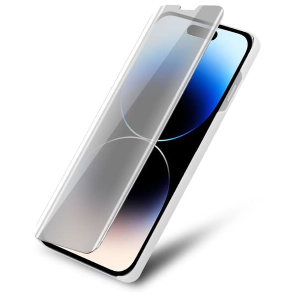 Etui for iPhone 14 PRO MAX Deksel Clear View Mirror Beskyttelsesetui med stativfunksjon 360 graders beskyttelse