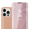 Miniatyrbilde 1 av 7: Etui for iPhone 14 PRO MAX Deksel Clear View Mirror Beskyttelsesetui med stativfunksjon 360 graders beskyttelse