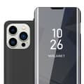 Miniatyrbilde 1 av 7: Etui for iPhone 14 PRO MAX Deksel Clear View Mirror Beskyttelsesetui med stativfunksjon 360 graders beskyttelse