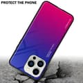 Miniatyrbild 4 av 7: iPhone 14 PRO Skal Fodral i två färger av TPU-silikon och baksida av härdat glas Case Cover Mobilskydd