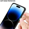Miniatyrbild 5 av 7: iPhone 14 PRO Skal Fodral i två färger av TPU-silikon och baksida av härdat glas Case Cover Mobilskydd