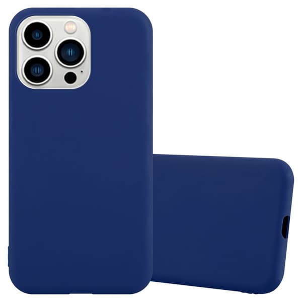 iPhone 14 PRO MAX Skal Fodral Case Cover Mobilskydd av flexibelt TPU-silikon CANDY MÖRK BLÅ