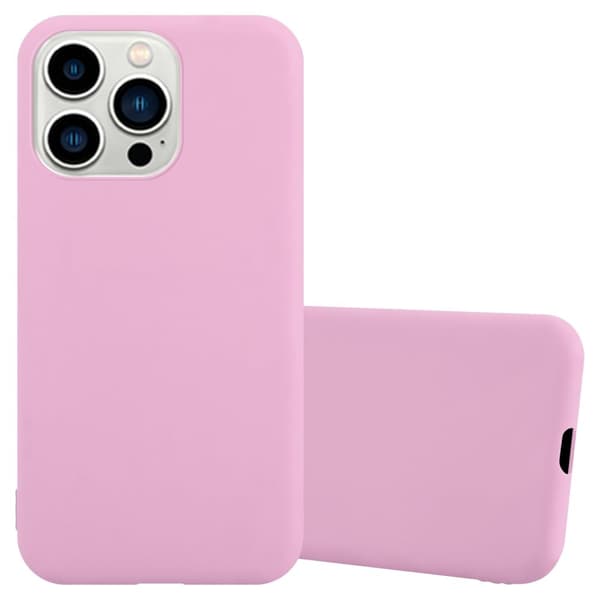 iPhone 14 PRO Skal Fodral Case Cover Mobilskydd av flexibelt TPU-silikon CANDY ROSA