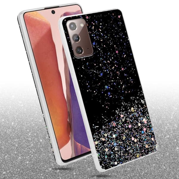 Deksel til Samsung Galaxy NOTE 20 med glitrende glitter
