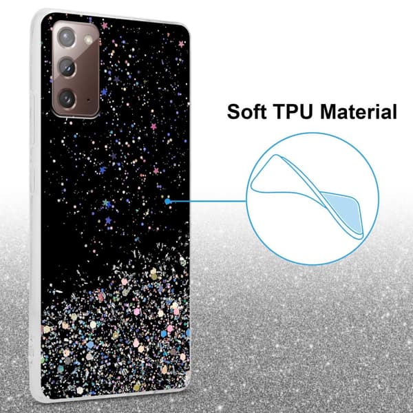Deksel til Samsung Galaxy NOTE 20 med glitrende glitter