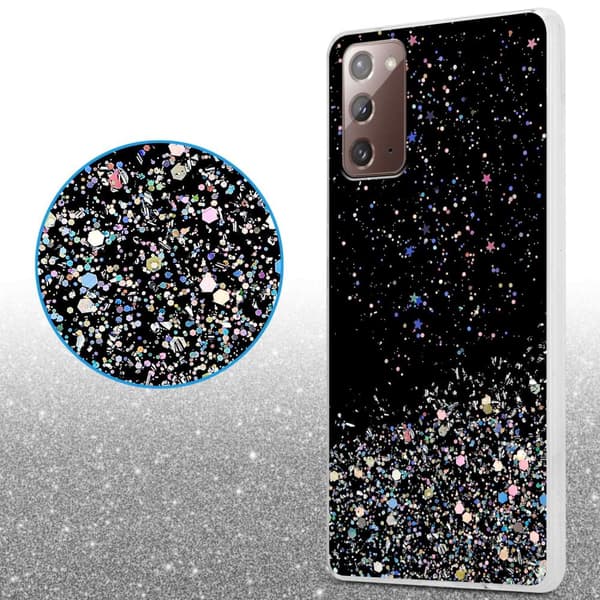Deksel til Samsung Galaxy NOTE 20 med glitrende glitter