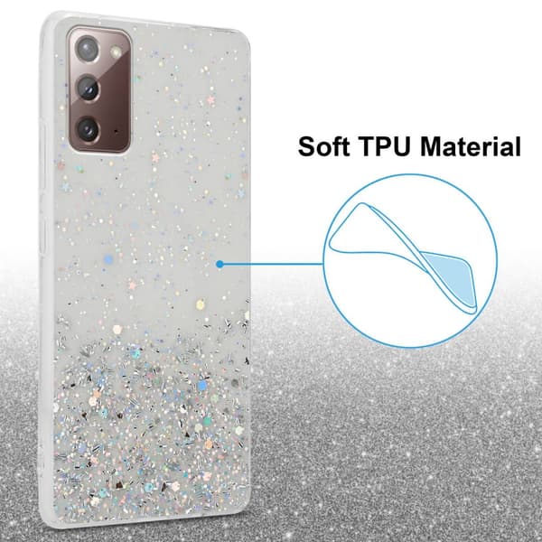 Deksel til Samsung Galaxy NOTE 20 med glitrende glitter