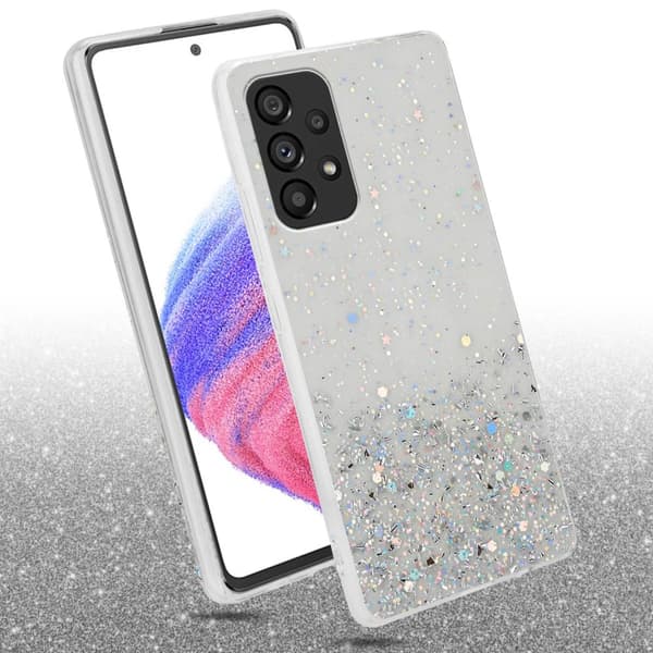 Samsung Galaxy A53 5G Skal Fodral Case Cover av flexibelt TPU-silikon med glittrande glitter
