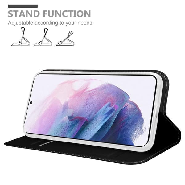 Deksel til Samsung Galaxy S21 PLUS Lommebokdeksel med magnetisk lukking, stativfunksjon og kortlomme