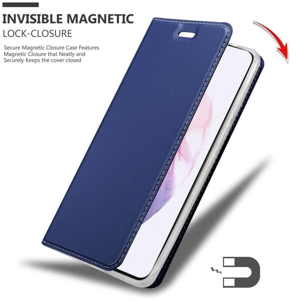 Samsung Galaxy S21 PLUS Skal Fodral med magnetisk stängning, ståfunktion och kortficka Mobilskydd