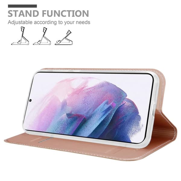 Samsung Galaxy S21 PLUS Skal Fodral med magnetisk stängning, ståfunktion och kortficka Mobilskydd