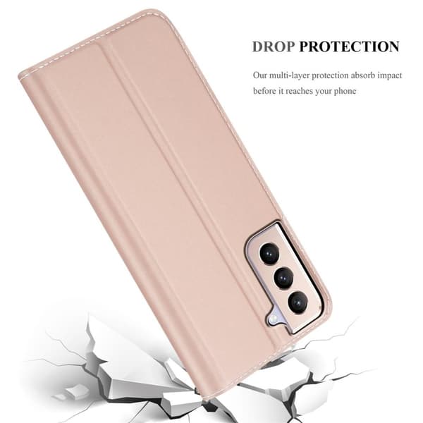 Samsung Galaxy S21 PLUS Skal Fodral med magnetisk stängning, ståfunktion och kortficka Mobilskydd