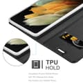 Miniatyrbilde 6 av 9: Deksel til Samsung Galaxy S21 ULTRA Lommebokdeksel med magnetisk lukking, stativfunksjon og kortlomme