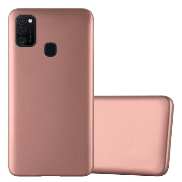 Samsung Galaxy M21 / M30s Skal Fodral Mobilskydd av flexibelt TPU-silikon METALLISKT ROSE GULD
