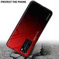 Miniatyrbilde 4 av 7: Deksel til Huawei P40 Silikondeksel av TPU-silikon og bakside av herdet glass