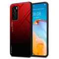 Miniatyrbilde 1 av 7: Deksel til Huawei P40 Silikondeksel av TPU-silikon og bakside av herdet glass