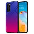 Miniatyrbilde 1 av 7: Deksel til Huawei P40 Silikondeksel av TPU-silikon og bakside av herdet glass