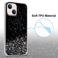 Pikkukuva 4 / 7: iPhone 14 PLUS Suojakuori Suojakotelo joustavasta TPU-silikonista jossa on kimaltelevaa glitteriä