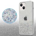 Pikkukuva 5 / 7: iPhone 14 PLUS Suojakuori Suojakotelo joustavasta TPU-silikonista jossa on kimaltelevaa glitteriä