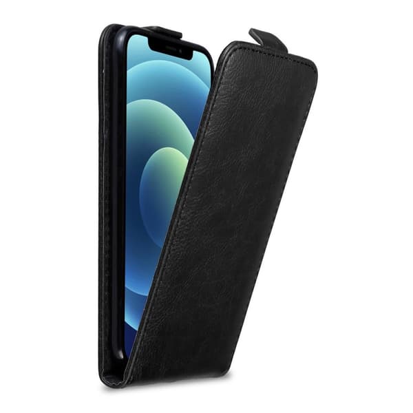 iPhone 12 / 12 PRO Suojakotelo Suojakuori Lompakkokotelo Matkapuhelinkotelo flip muotoilu magneettisuljenta YÖ MUSTA