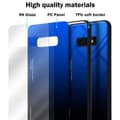 Miniatyrbilde 6 av 6: Deksel til Samsung Galaxy S10e Silikondeksel av TPU-silikon og bakside av herdet glass