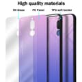 Miniatyrbilde 7 av 7: Deksel til Huawei MATE 10 LITE / NOVA 2i Silikondeksel av TPU-silikon og bakside av herdet glass