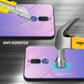 Miniatyrbilde 2 av 7: Deksel til Huawei MATE 10 LITE / NOVA 2i Silikondeksel av TPU-silikon og bakside av herdet glass