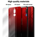 Miniatyrbilde 6 av 7: Deksel til Huawei MATE 10 LITE / NOVA 2i Silikondeksel av TPU-silikon og bakside av herdet glass