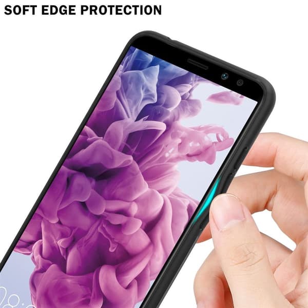 Huawei MATE 10 LITE / NOVA 2i Skal Fodral i två färger av TPU-silikon och baksida av härdat glas Case Cover Mobilskydd