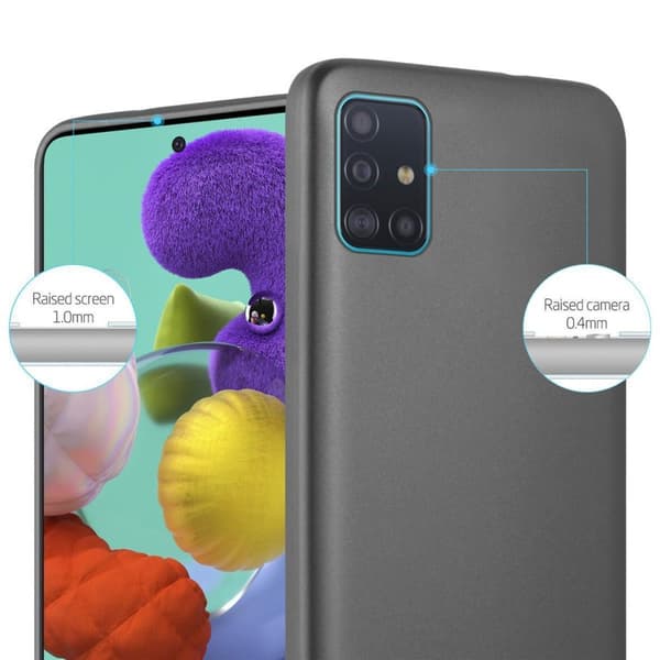 Deksel til Samsung Galaxy A51 4G / M40s Beskyttelsesdeksel laget av fleksibelt TPU-silikon