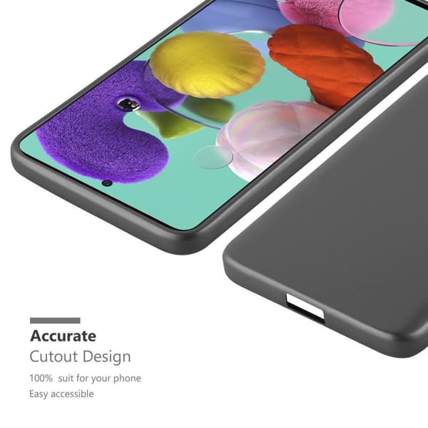Deksel til Samsung Galaxy A51 4G / M40s Beskyttelsesdeksel laget av fleksibelt TPU-silikon