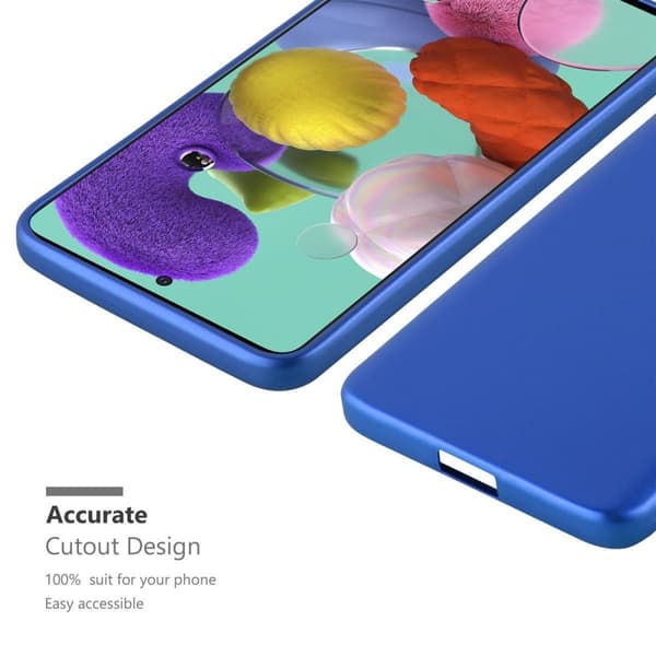 Deksel til Samsung Galaxy A51 4G / M40s Beskyttelsesdeksel laget av fleksibelt TPU-silikon