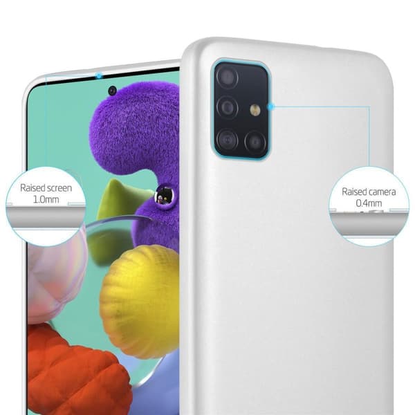 Deksel til Samsung Galaxy A51 4G / M40s Beskyttelsesdeksel laget av fleksibelt TPU-silikon