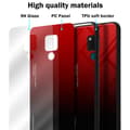 Miniatyrbild 7 av 7: Huawei MATE 20 Skal Fodral i två färger av TPU-silikon och baksida av härdat glas Case Cover Mobilskydd