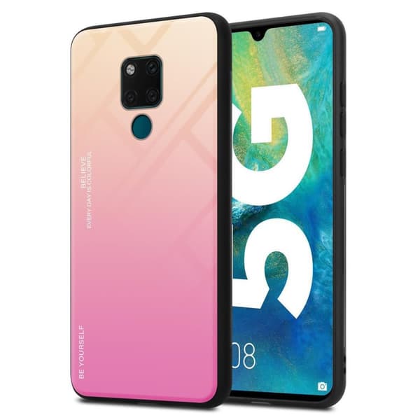 Cover Huawei MATE 20 Etui Case () GUL - PINK