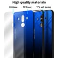 Pikkukuva 7 / 7: Huawei MATE 10 PRO Suojakuori Suojakotelo Kaksivärinen joka on valmistettu TPU-silikonista ja jonka takaosa on valmistettu karkaistusta lasista