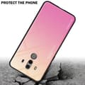 Miniatyrbild 4 av 7: Huawei MATE 10 PRO Skal Fodral i två färger av TPU-silikon och baksida av härdat glas Case Cover Mobilskydd