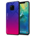 Miniatyrbild 1 av 7: Huawei MATE 20 PRO Skal Fodral i två färger av TPU-silikon och baksida av härdat glas Case Cover Mobilskydd