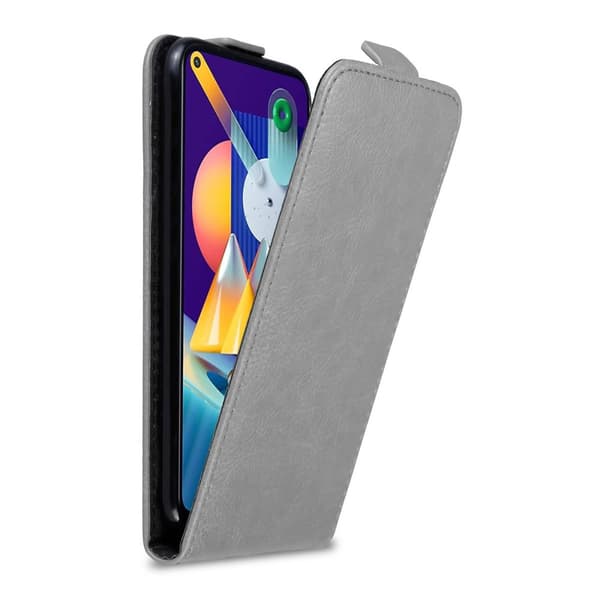 Deksel til Samsung Galaxy A11 / M11 Flip Etui med magnetisk lukking TITANIUM GRÅ