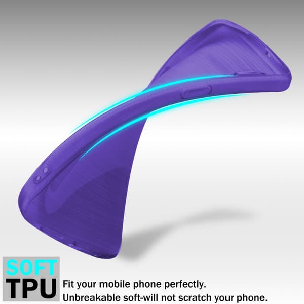 iPhone 14 PLUS Skal Fodral Case Cover Mobilskydd av flexibelt TPU-silikon i borstad design