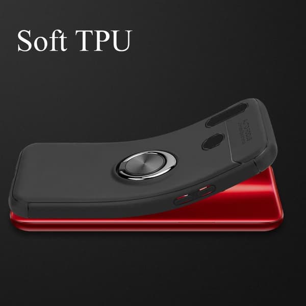 Samsung Galaxy A20s Skal Skyddsfodral Fodral med fokusring av TPU-silikon