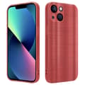 Miniatyrbilde 1 av 8: Deksel til iPhone 14 Beskyttelsesdeksel laget av fleksibel TPU-silikon i børstet design